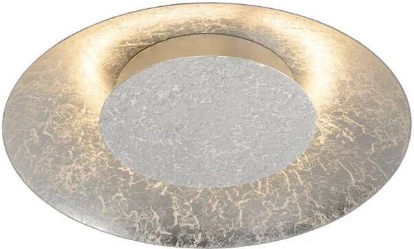 Lucide foskal plafonnière ø 34 5 cm zilver