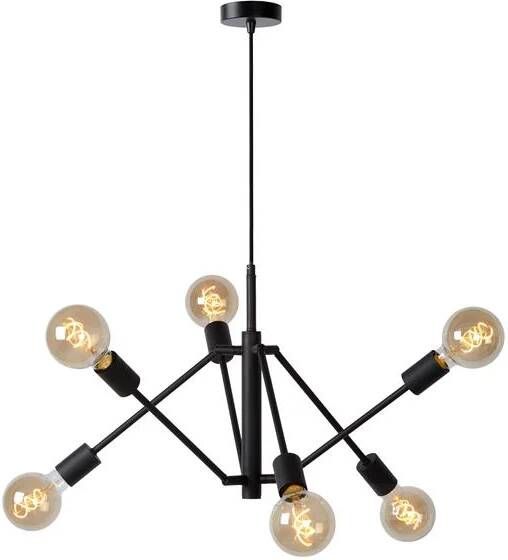 Lucide LESTER Hanglamp 6xE27 Zwart