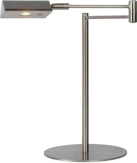 Lucide NUVOLA Bureaulamp 1xGeïntegreerde LED Mat chroom