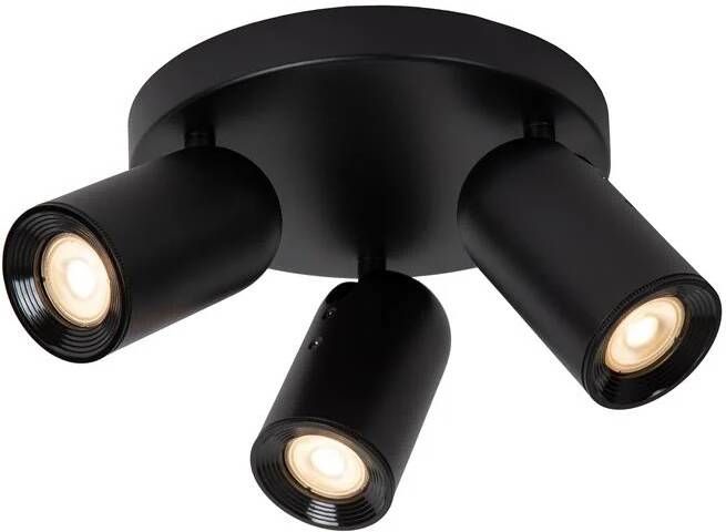 Lucide PUNCH Plafondspot Ø 21 cm 3xGU10 Zw