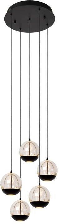 Lucide SENTUBAL Hanglamp 5xGeïntegreerde LED Zwart
