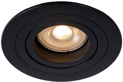 Lucide TUBE Inbouwspot Ø 9 2 cm 1xGU10 Zwa