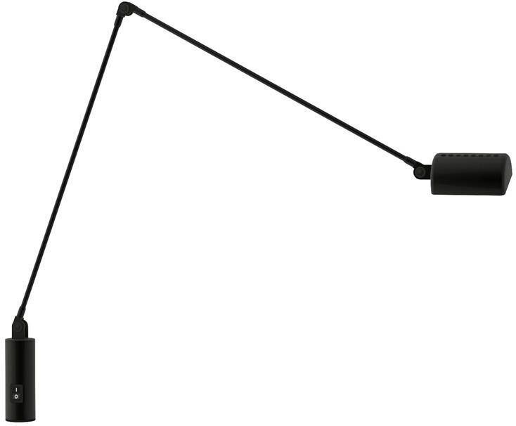 Lumina Daphine bureaulamp met tafelschroef black soft touch