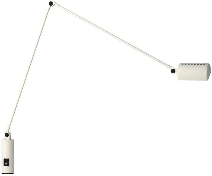 Lumina Daphine bureaulamp met tafelschroef matt white