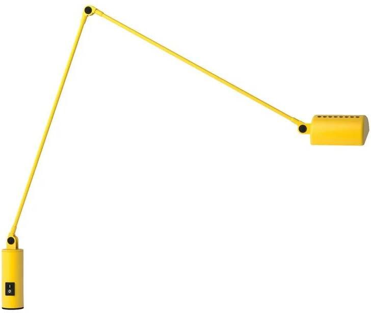 Lumina Daphine bureaulamp met tafelschroef matt yellow