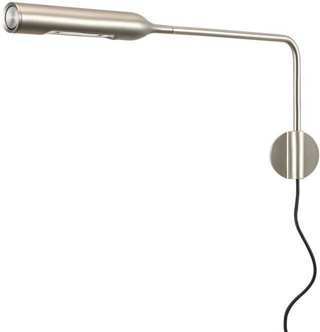 Lumina Flo Wall wandlamp LED 2700K geborsteld nikkel