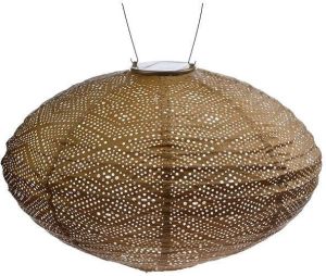 LUMIZ Solar Buitenlampion Ikat Oval 40 cm Goud