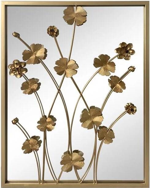 LW Collection wandspiegel 61x70cm rechthoek goud