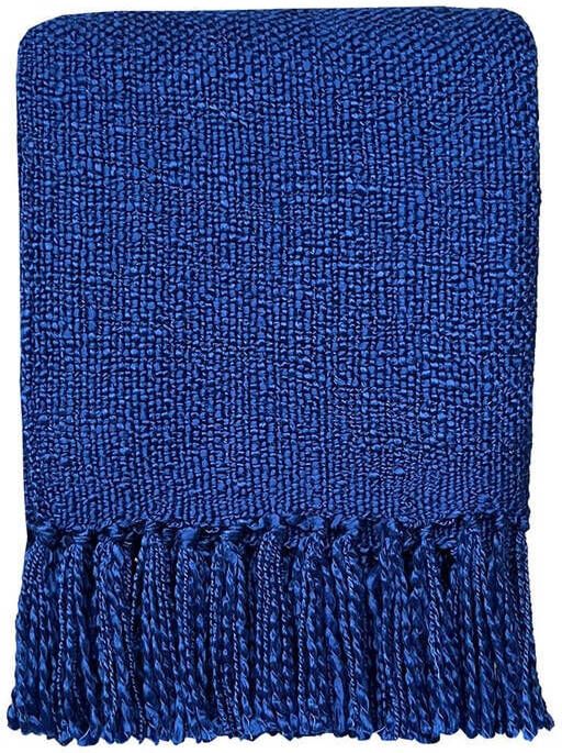 Malagoon Solid Plaid 125 x 150 cm Diepblauw