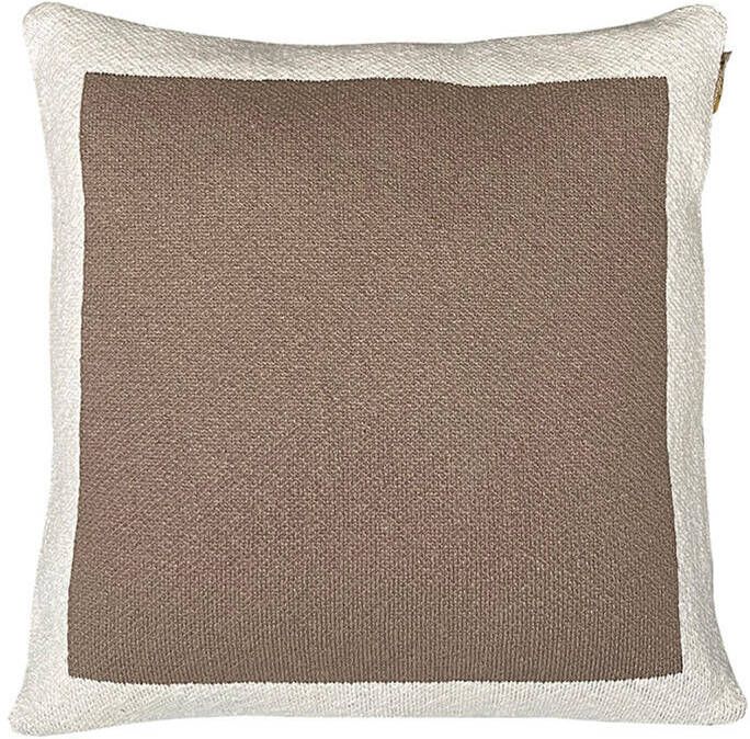 Malagoon Solid Poster Sierkussen 50 x 50 cm Rustic Beige