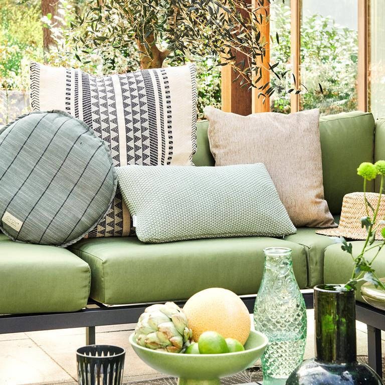 Marc O'Polo Nordic knit Sierkussen 30x60 Garden Green