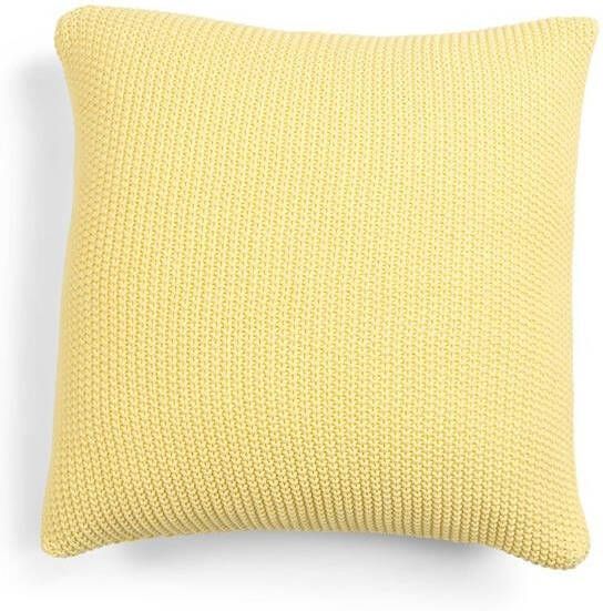 Marc O'Polo Nordic knit Sierkussen vierkant Pale Yellow 50 x 50 cm