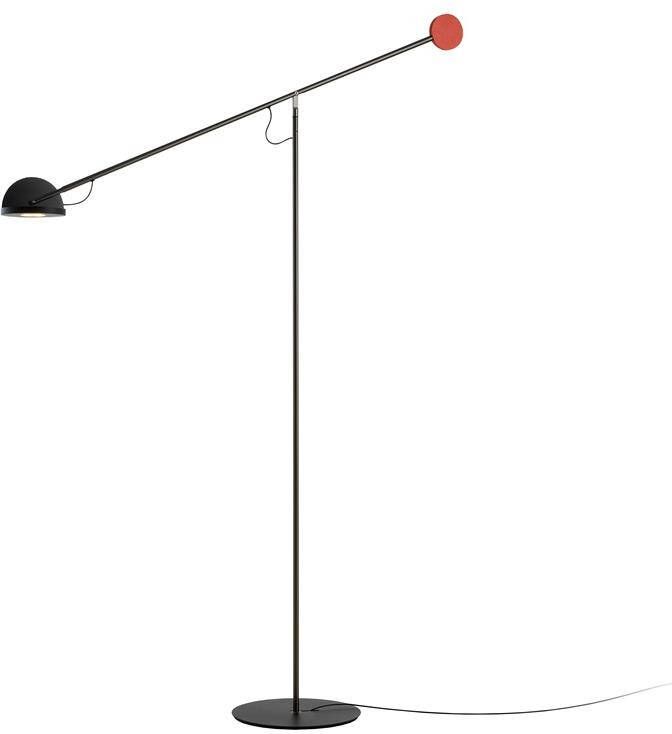 Marset Copérnica P vloerlamp grafiet-rood-zwart