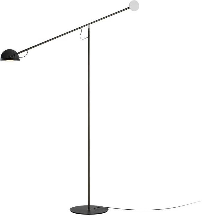 Marset Copérnica P vloerlamp grafiet-satijn nikkel-zwart