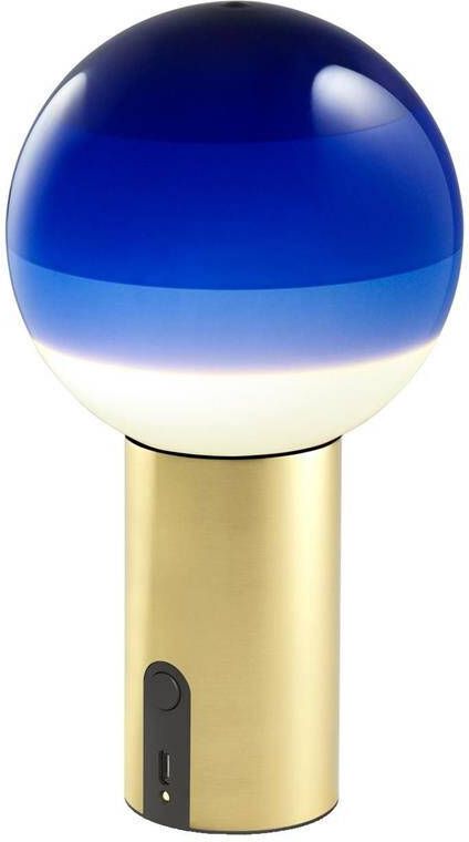 Marset Dipping Light tafellamp LED oplaadbaar blauw