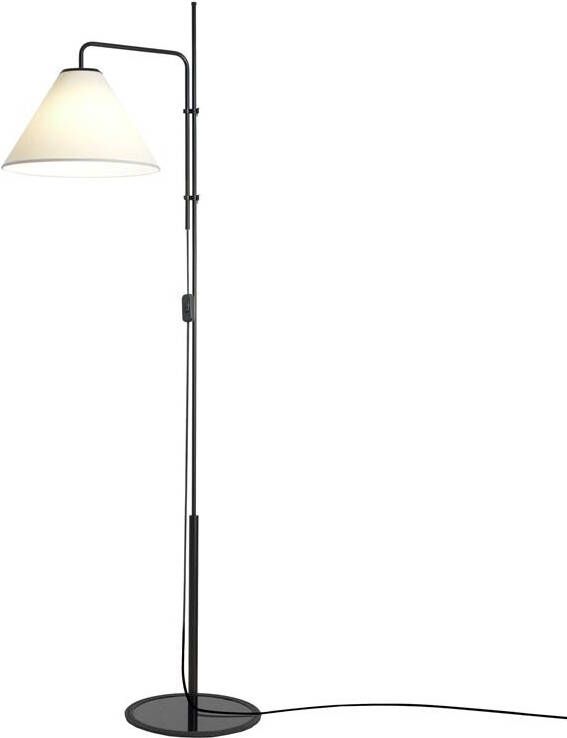 Marset Funiculí Fabric vloerlamp zwart-wit