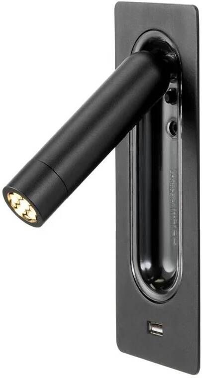 Marset Ledtube RSC USB wandlamp LED mat zwart