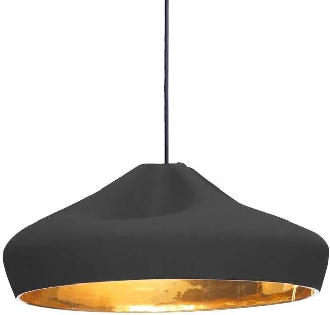 Marset Pleat Box 36 hanglamp Ø34 zwart|goud