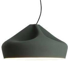 Marset Pleat Box hanglamp Ø47 donkergroen|wit