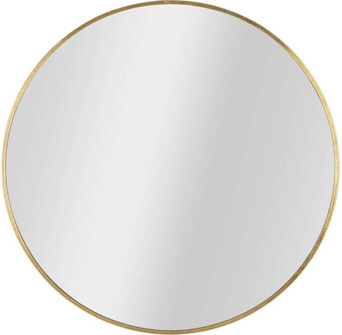 Mauro Ferretti Elegant Wandspiegel met minimaal frame in goud metaal