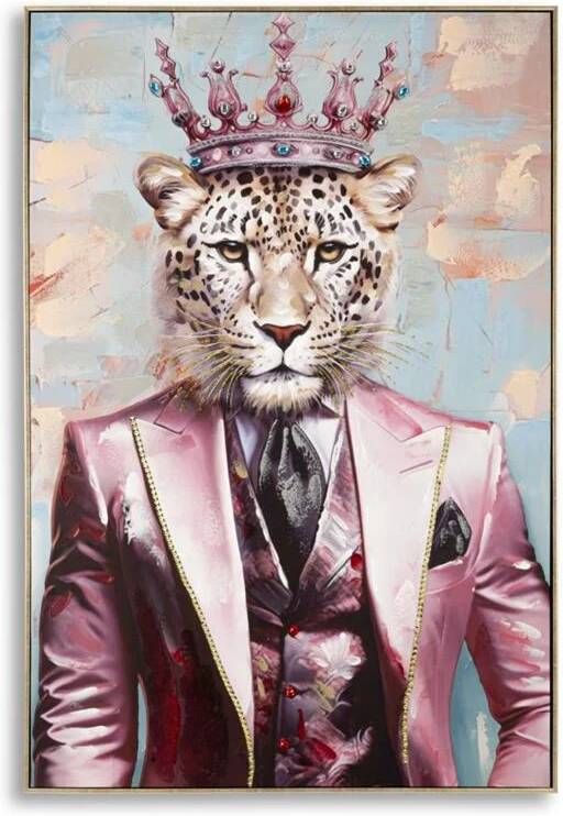 Mauro Ferretti King Schilderij op canvas met frame