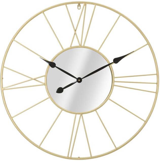 Mauro Ferretti Stick Wandklok in goud metaal