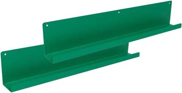 MaximaVida Wandplank Wally emerald groen 2 stuks