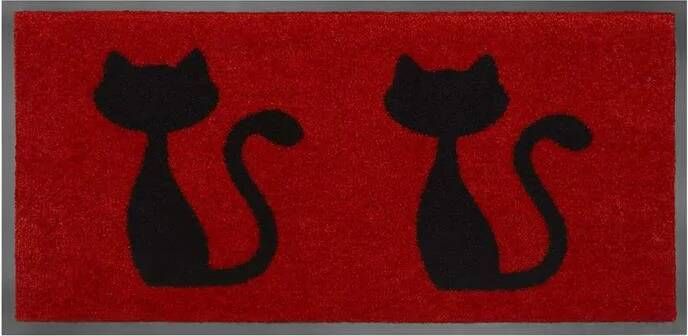 MD-Entree Schoonloopmat Emotion XS Cats Red 40 x 80 cm
