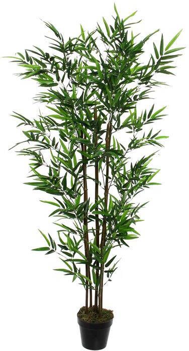 Mica Decorations Bamboe struik kunstplant staand 120 cm Grote huis kantoorplant Kunstplanten