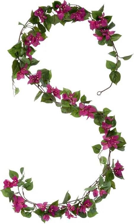 Mica Decorations Bougainvillea Kunstslinger L180 cm Donkerroze
