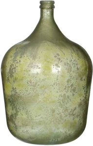 Mica Decorations diego glazen fles groen maat in cm: 56 x 40 GROEN