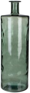 Mica Decorations Guan Glazen Fles H75 x Ø25 cm Groen