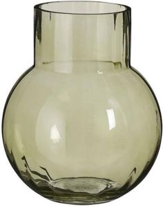 Mica Decorations Jay Vaas 20x20x23 cm Glas Lichtgroen