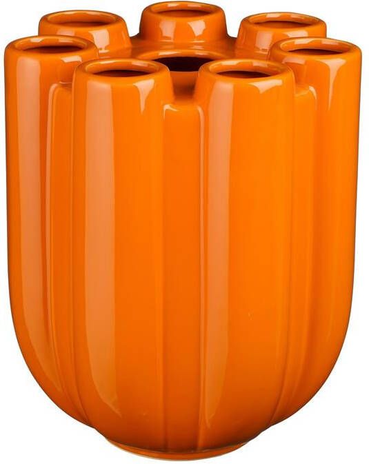 Mica Decorations Minda Tulpenvaas H33 5 x Ø28 cm Keramiek Oranje