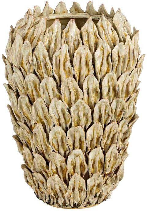 Mica Decorations Vaas Chico 23x23x33 cm Keramiek Beige