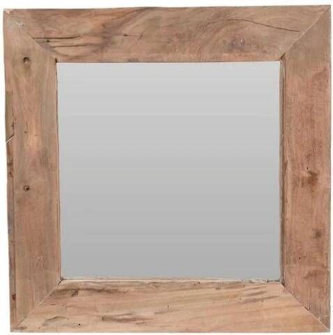 Orange85 Vierkante Spiegel Wand Hout Wand Wandspiegel Decoratie Wonen