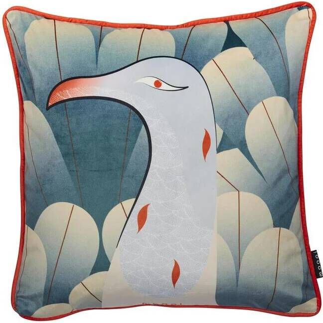 Moooi Calligraphy Bird Sierkussen 50x50 | 20x20 Inch cm Multi