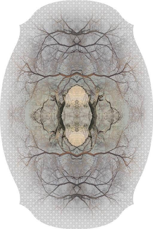 Moooi Carpets Diamond Tree vloerkleed 267x400 polyamide grijs
