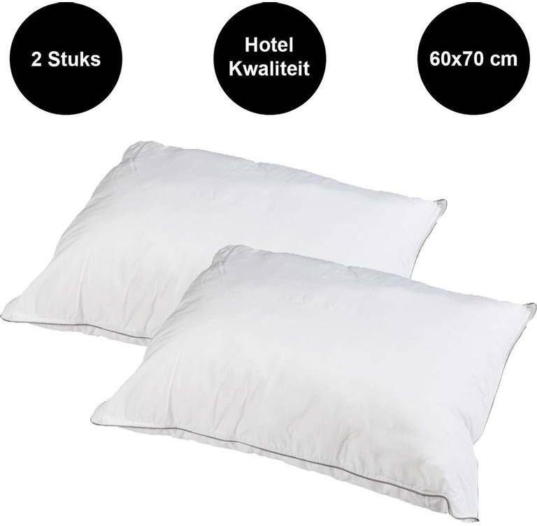 Mörgenn Luxe Hotel Hoofdkussen 2 stuks 100% katoen 60x70 cm