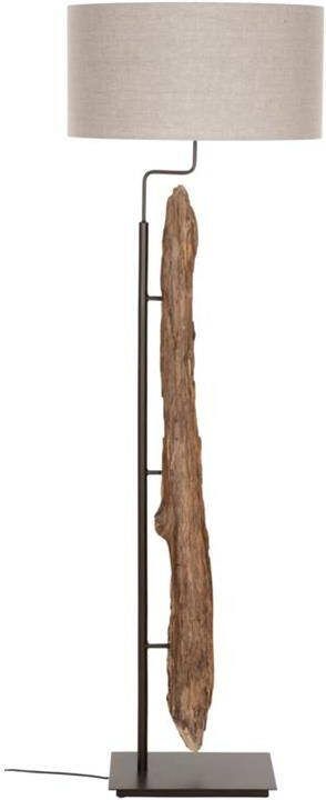 Must Living Floorlamp Contemporary 170-180xØ66 cm linen natural shade
