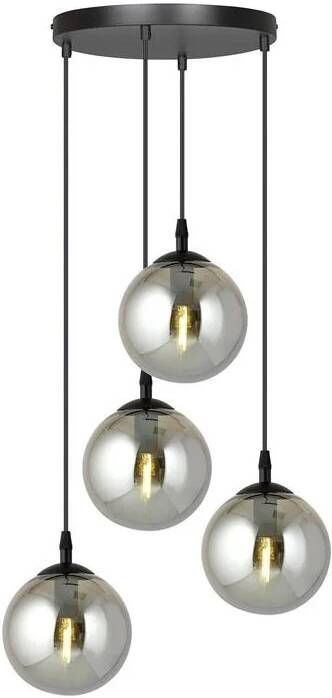 NADUVI Collection Glazen hanglamp eetkamer Cosmo rond 4-lichts