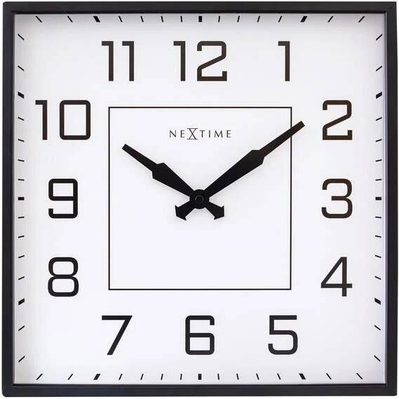 NeXtime Be Square cijfers wandklok