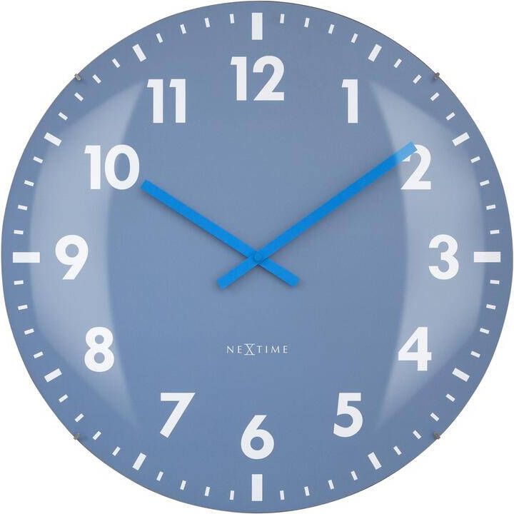 NeXtime Grote Wandklok 50cm Koepelvormig Glas