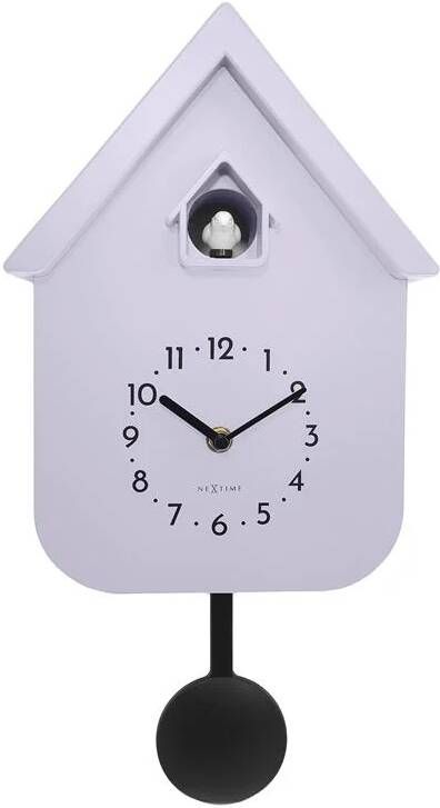 NeXtime Wandklok 21 5x41 5x8 5 cm Pendule Lavendel Plastic