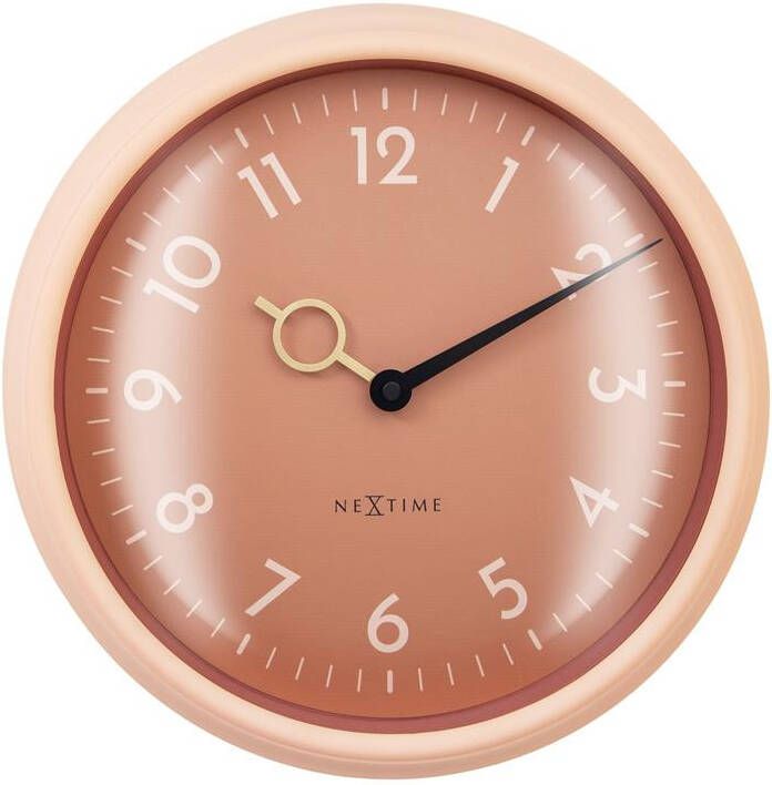 NeXtime Wandklok 30 5cm Stil Perzik ABS &apos;Golden Hour