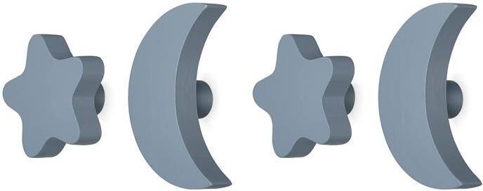 Nofred Stars & Moons Kapstokhaken Blauw