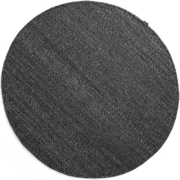 Nordic Weavers Rond wollen vloerkleed Lett donkergrijs 300 cm rond