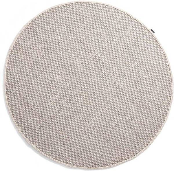Nordic Weavers Rond wollen vloerkleed Lett wit 160 cm rond