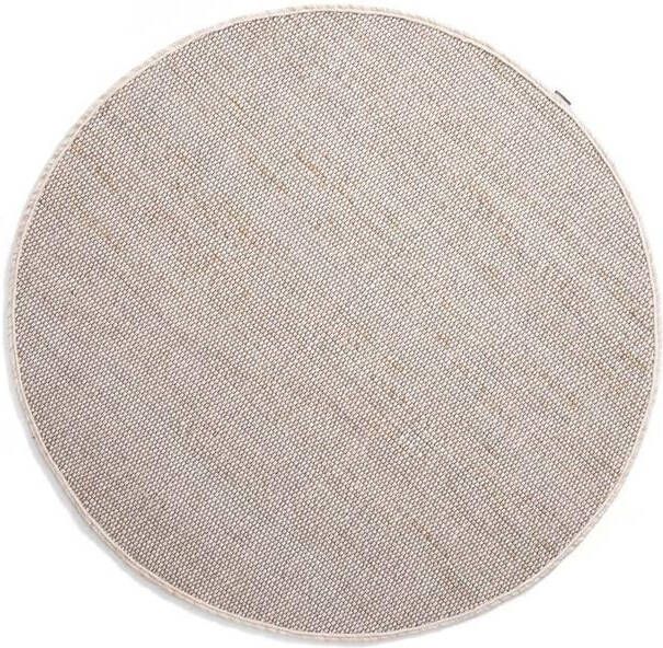 Nordic Weavers Rond wollen vloerkleed Lett wit|beige 250 cm rond