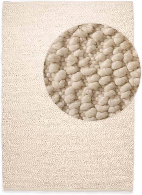Nordic Weavers Wollen vloerkleed Agder wit 240x340 cm